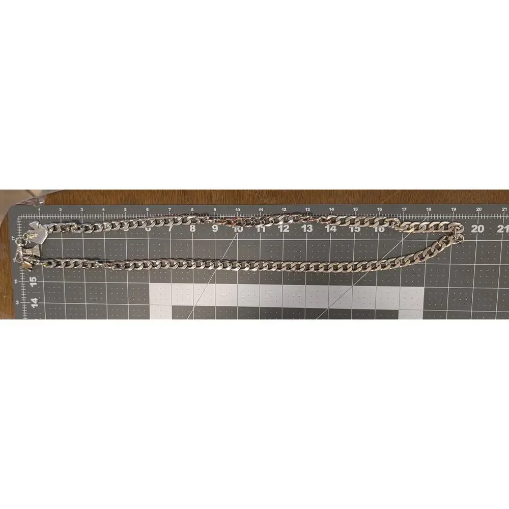 Kate Spade New York Silver-Tone Curb Chain Belt/Necklace Bow & Spade Charms - Picture 5 of 5